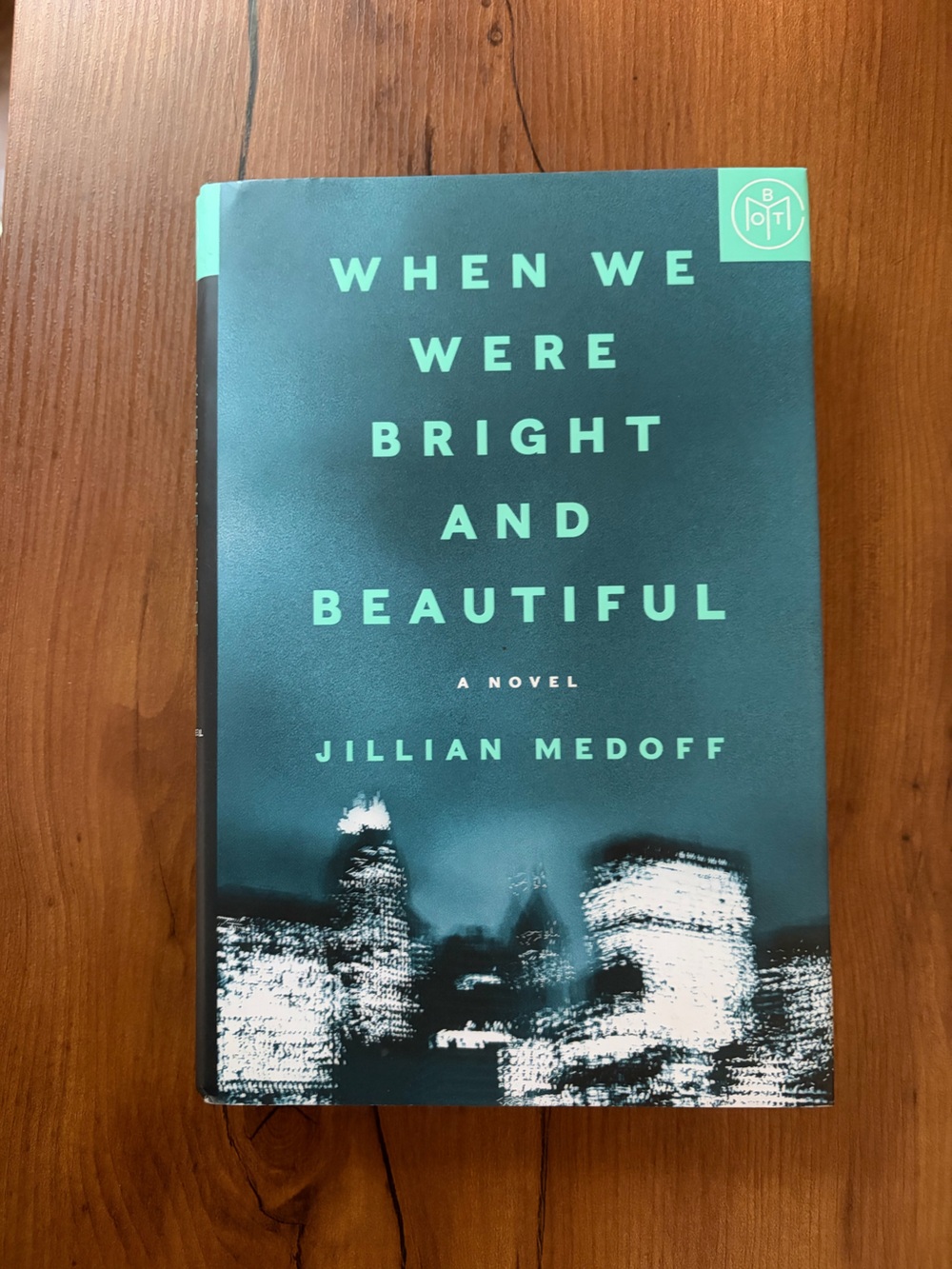 Where We Were Bright and Beautiful by Jillian Medoff - Teal Hardcover